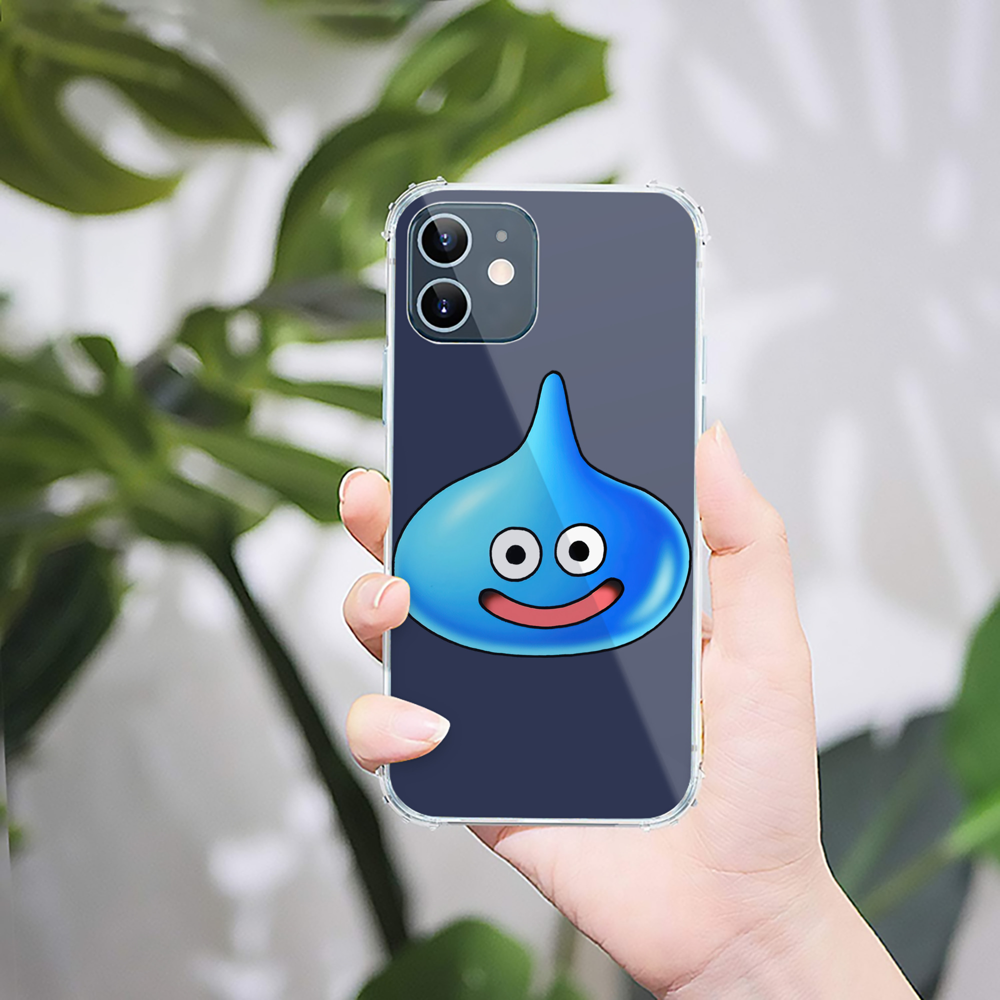 （画像用） ドラゴンクエスト Doragon Kuesuto Dragon Quest 【iPhone 12シリーズ対応】透明スマホケース（クリアソフトケース）